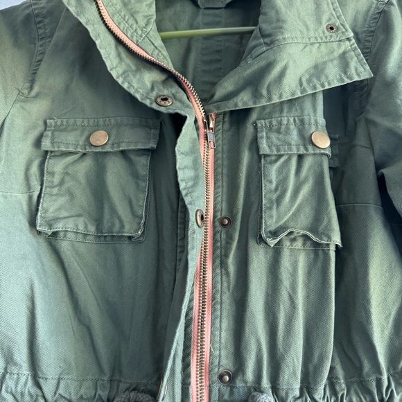 Olive green utility jacket - Picture 4 of 6